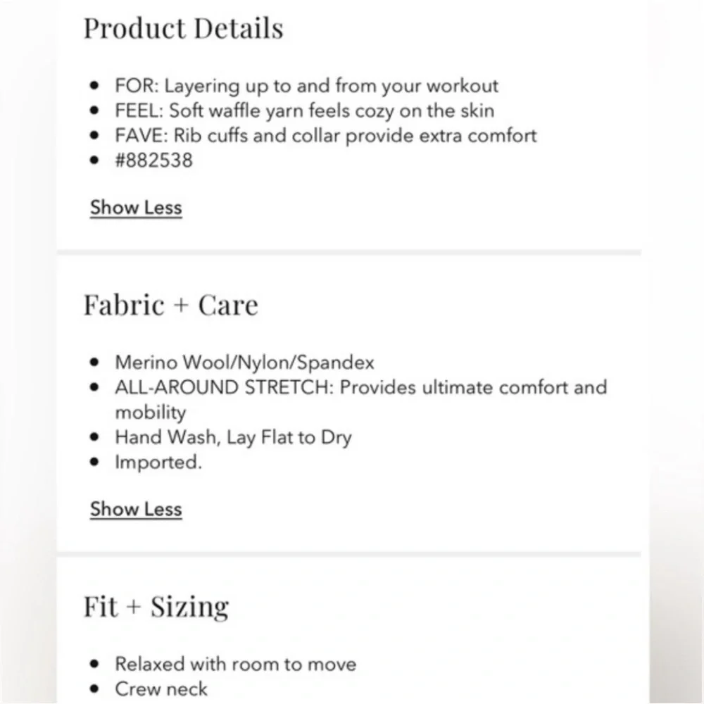 ATHLETA LAYOVER CREW SWEATER - Picture 15 of 15